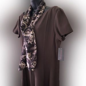 Ann Klein Pleaded Dress